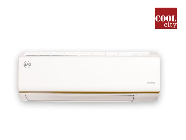 •	BPL INVERTER + SPLIT AC 1.5 TON 3 STAR BOTTOM GOLD  PU PAINT DECO BAS – V183PBYG